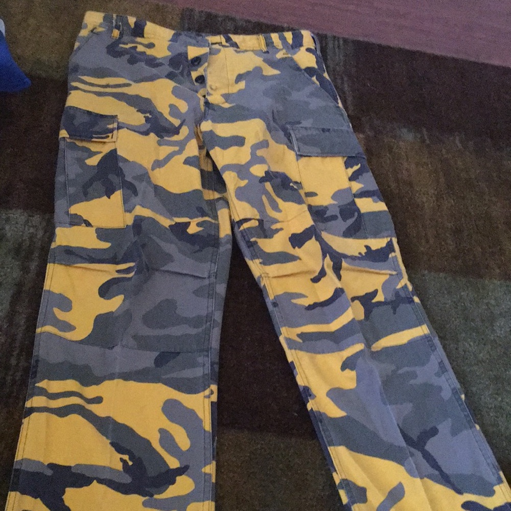 Yellow Camo Pants